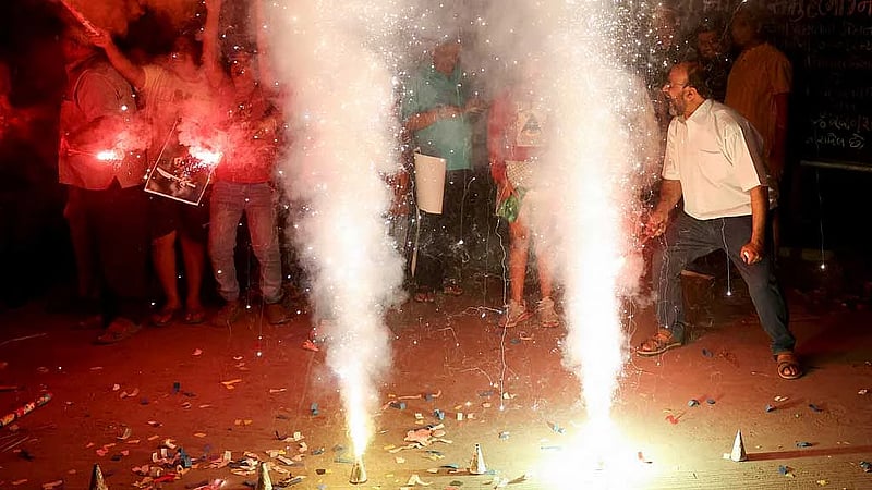 India clashes injure four in cricket win celebrations