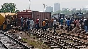 Trains delayed at Kamalapur Railway Station as freight train derails