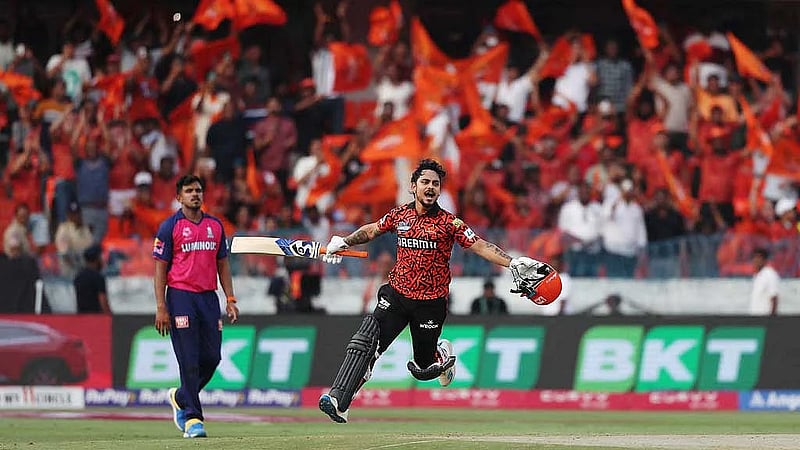Kishan’s 106* powers Hyderabad to easy 44-run win over Rajasthan
