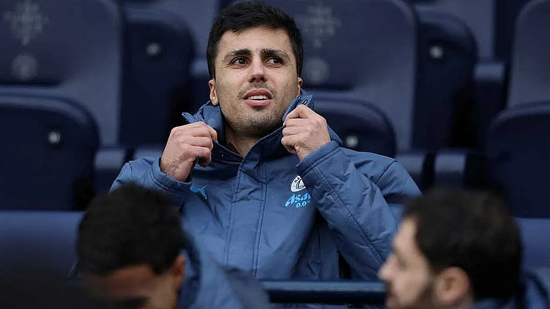 City's Rodri returns to individual training after ACL injury