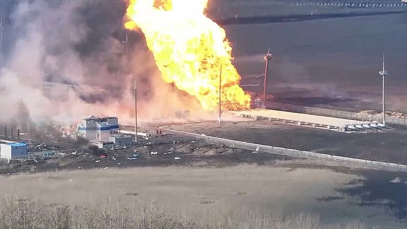 Russia says Ukraine 'virtually destroys' gas infrastructure in Sudzha