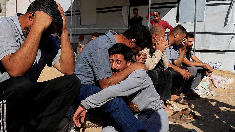 Israeli strike kills 20 in Gaza school housing displaced people, health authorities say