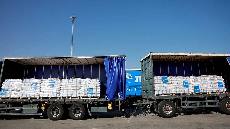Israeli strikes kill Palestinians protecting Gaza aid trucks, Hamas says