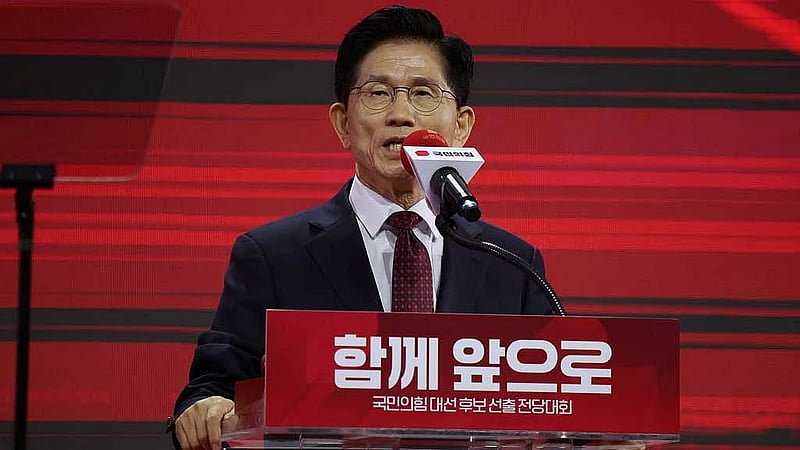 South Korea's conservatives pick hardline Kim Moon-soo as presidential candidate