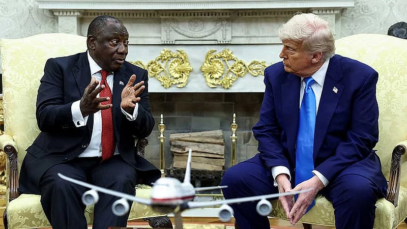 Trump confronts Ramaphosa with false genocide claims