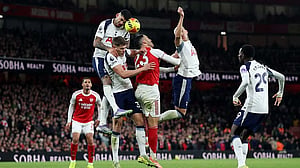Eze's derby hat-trick sends Arsenal six points clear