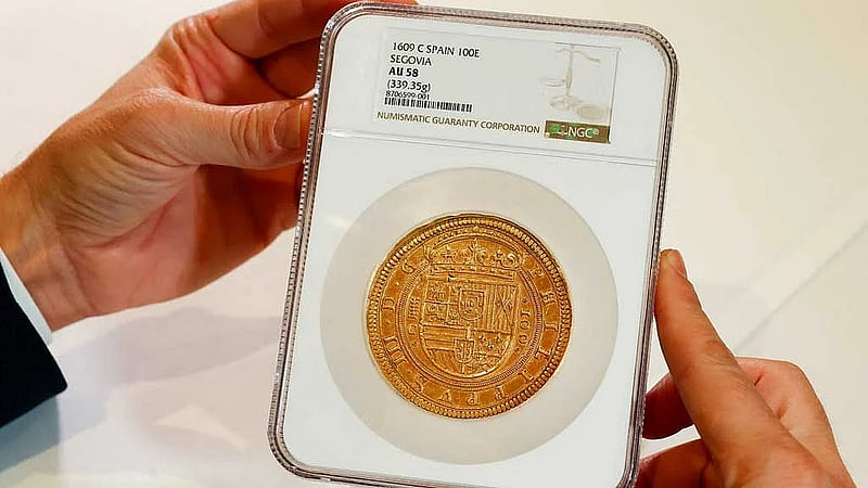 Spanish gold coin from 1609 breaks European record at auction