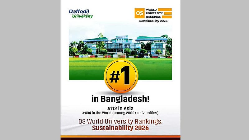 DIU emerges as Bangladesh’s top institution in QS Sustainability Rankings 2026