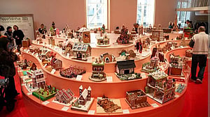 Gingerbread Labubu, Louvre heist on show at Stockholm Christmas bake-off