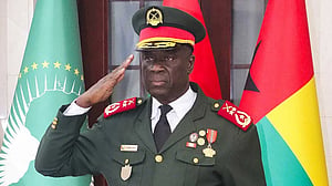 General sworn in as new Guinea-Bissau leader, ousted president arrives in Senegal