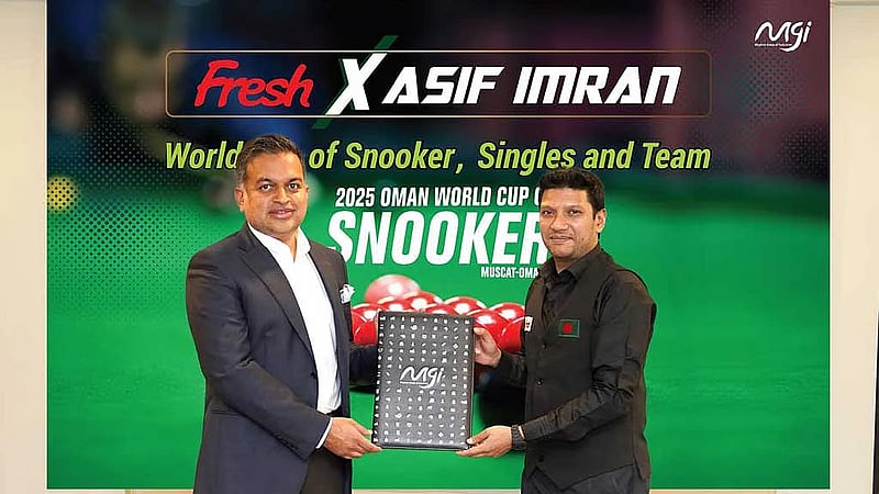 Fresh sponsors Bangladesh’s Asif Imran for 2025 Snooker World Cup in Muscat