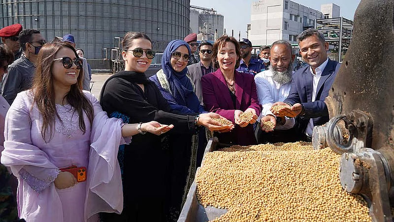 US ambassador visits Megna Group seed crushing mill