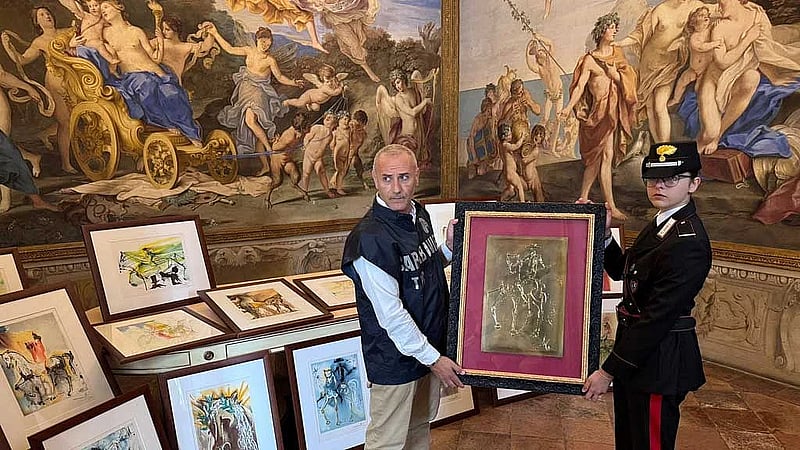 Italian police raid Dali exhibition, say works on display were fake