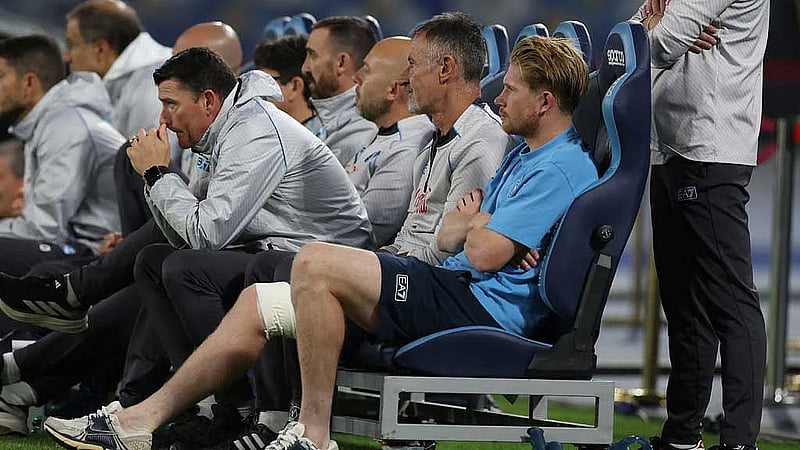 Napoli's De Bruyne sidelined with thigh injury