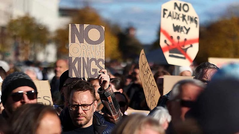 Anti-Trump 'No Kings' rallies draw crowds across US