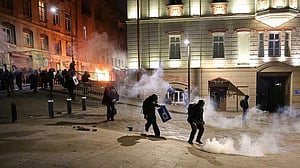 Georgian police clash, detain protesters as ruling party says it won local elections