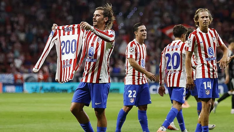 Griezmann scores 200th Atletico goal in 5-1 win over Frankfurt