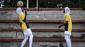 Nigerian teenage girls chase football dreams in Muslim north