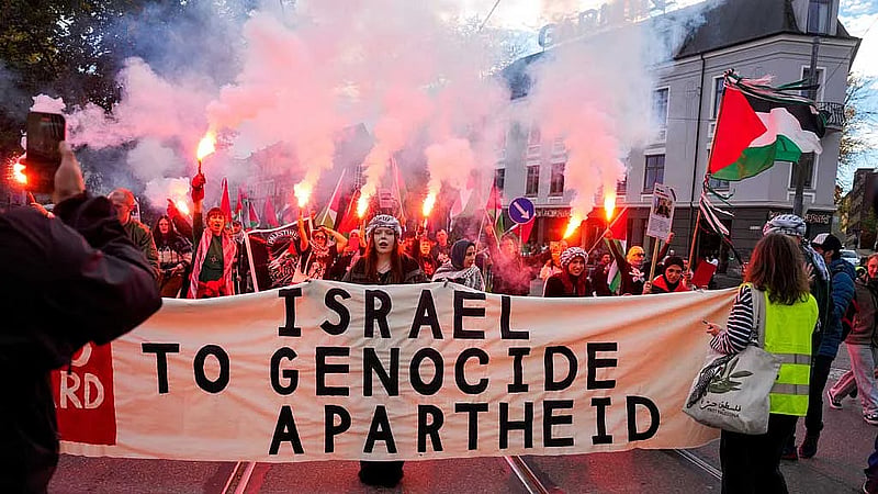 Protests in Oslo ahead of Norway-Israel World Cup qualifier