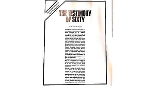 How and why Oxfam published the Testimony of Sixty