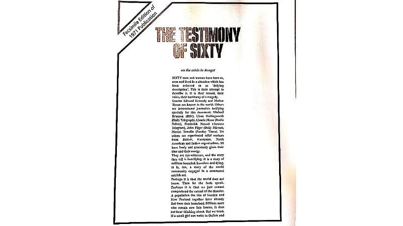 How and why Oxfam published the Testimony of Sixty