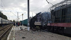 Russian strike hits train station in Ukraine, killing one and injuring 30