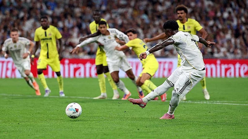 Vinicius double helps Real to 3-1 home win over Villarreal