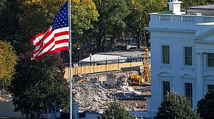 Tourists gawk and recoil at Trump's destruction of the White House East Wing
