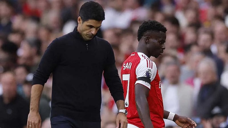 Arsenal's Saka to miss Forest clash but Saliba in line for return, says Arteta