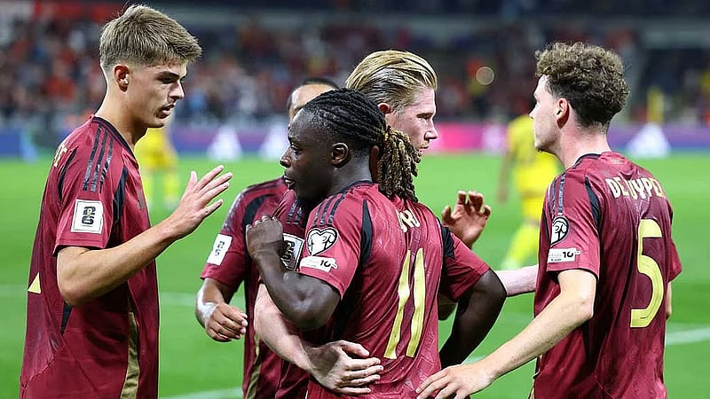De Bruyne and Doku grab two each as Belgium hit Kazakhstan for six