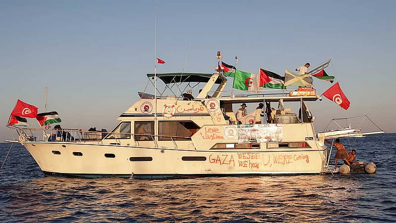 Gaza flotilla sails again; Italy's Tajani warns of danger