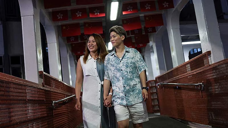 Hong Kong newlyweds lament veto on same-sex rights bill as blow to city