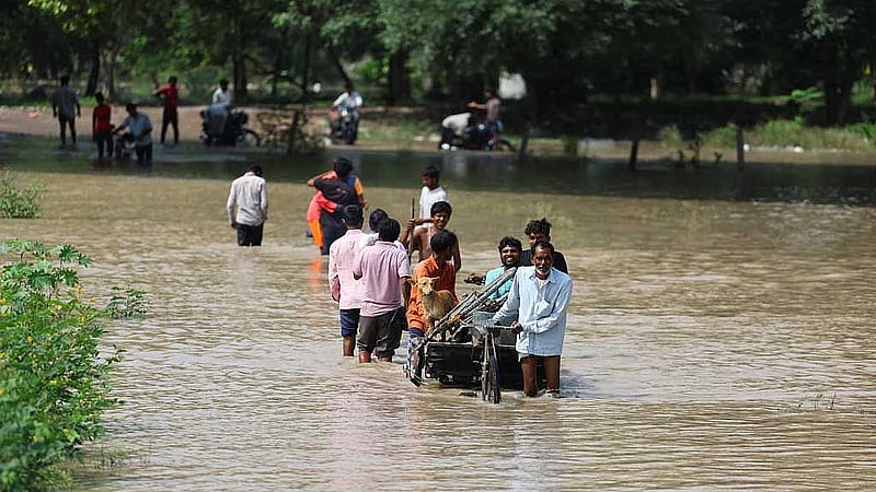 India's Yamuna river crosses danger mark as heavy rains flood parts of Delhi