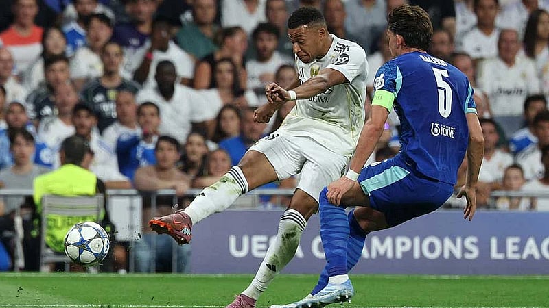 Mbappe on the spot as 10-man Real fight back to beat Marseille