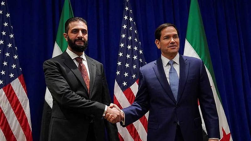 Syria's Sharaa, in New York, renews call for US to formally drop sanctions