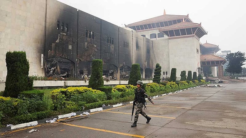 Soldiers guard Nepal's parliament, patrol streets after two days of deadly protests
