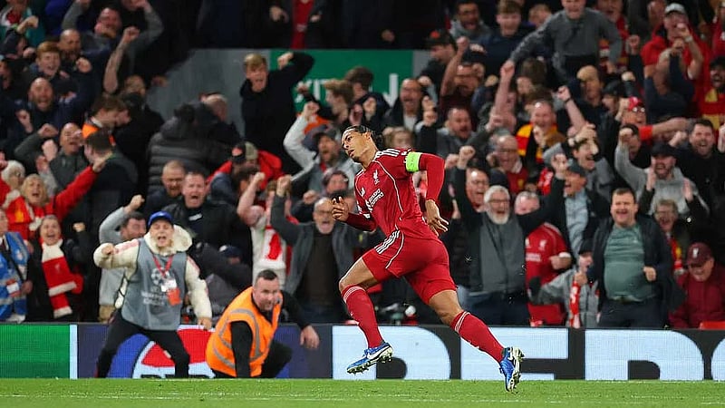 Liverpool edge Atletico Madrid 3-2 with last-gasp Van Dijk goal
