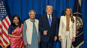 Bangladesh leader Yunus, his daughter join reception hosted by Trump