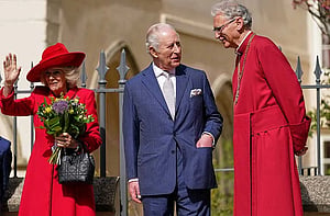British royals gather for Easter service, with Andrew and his family absent