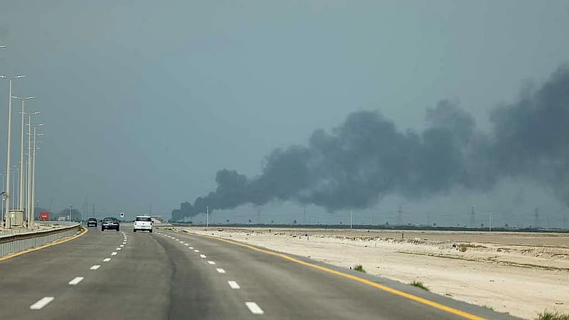 Saudi Arabia says attacks cut oil output and East-West Pipeline flow