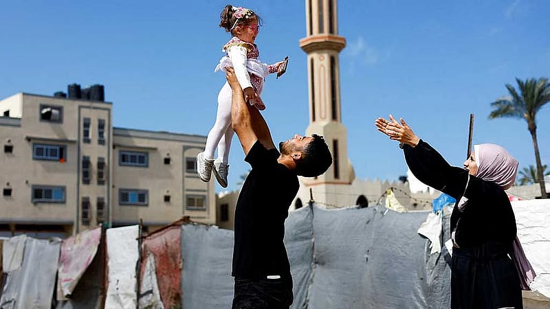Babies evacuated from Gaza two years ago returned to their overjoyed parents