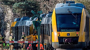 Several people injured in Danish train crash, local emergency service says