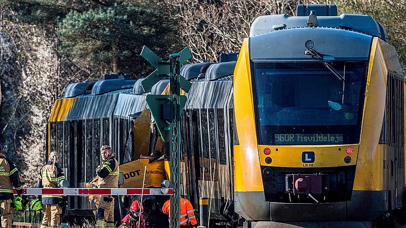 Several people injured in Danish train crash, local emergency service says
