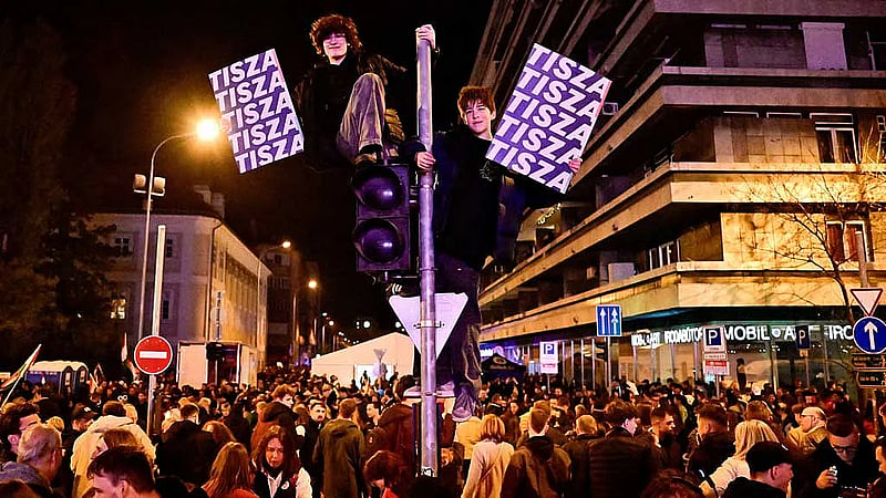 Budapest turns into party zone after historic election that ends Orban era