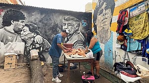Maradona's former home is transformed into a soup kitchen in Argentina