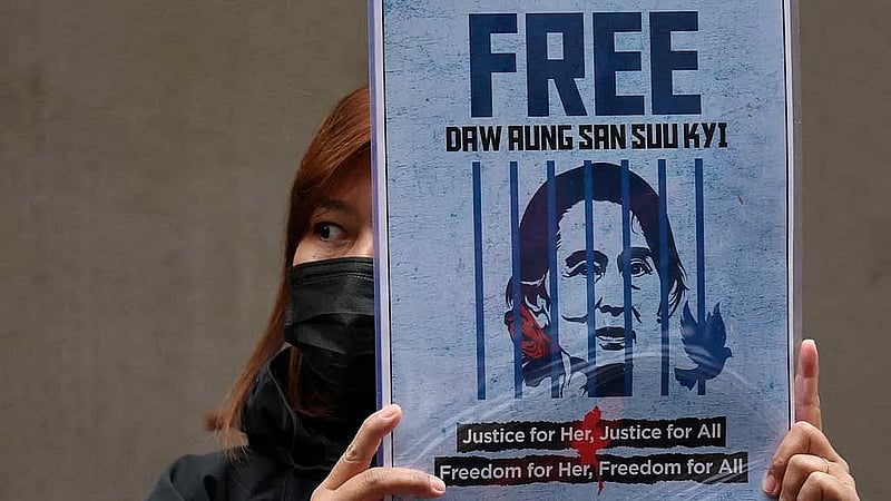 Myanmar cuts ex-leader Aung San Suu Kyi's sentence, frees former president