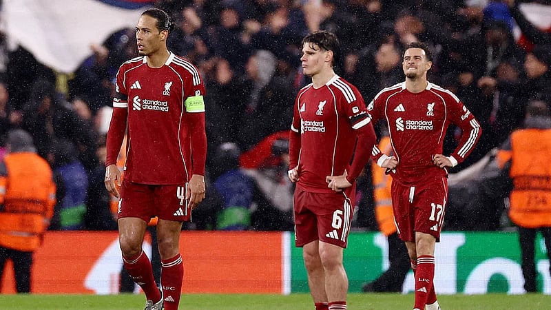 Dembele double at Liverpool fires PSG into Champions League semis