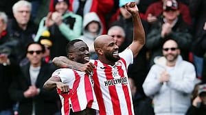 Thiago on cloud nine after goals for Brentford and Brazil