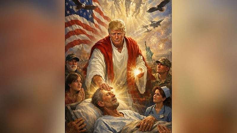 Trump's AI image of himself as Jesus-like figure follows feud with Pope Leo