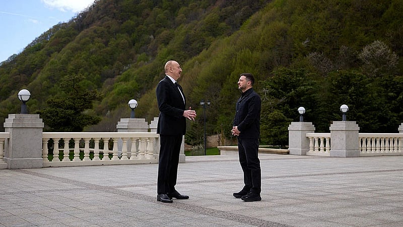 Ukraine's Zelensky signs security and energy deals with Azerbaijan